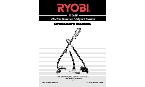 Ryobi Trimmer 130rEB User Manual