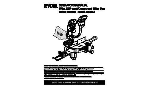 Ryobi TS1350 User Manual