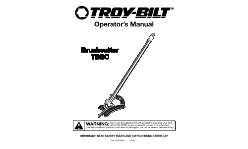 Ryobi TBBC User Manual