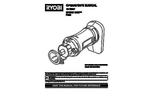 Ryobi Saw P530 User Manual