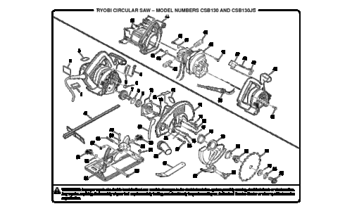 Ryobi Saw CSB130 User Manual