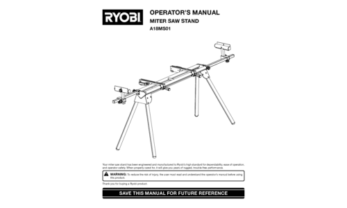 Ryobi Saw A18MS01 User Manual