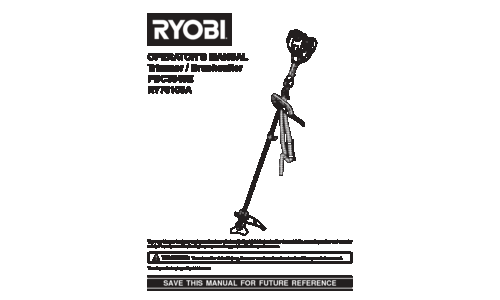 Ryobi RY70105A User Manual