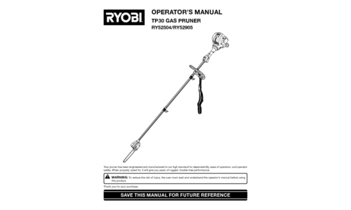 Ryobi RY52905 User Manual