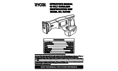 Ryobi RJC180 User Manual