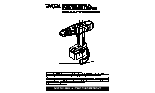 Ryobi R10531 User Manual