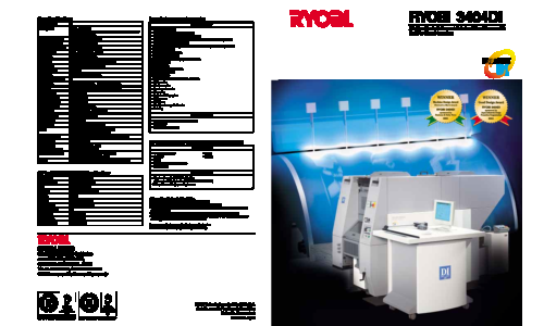 Ryobi Printer 3404DI User Manual