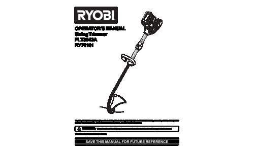 Ryobi PLT3043A User Manual