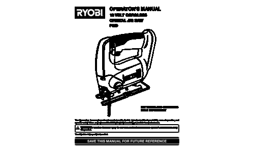 Ryobi P520 User Manual