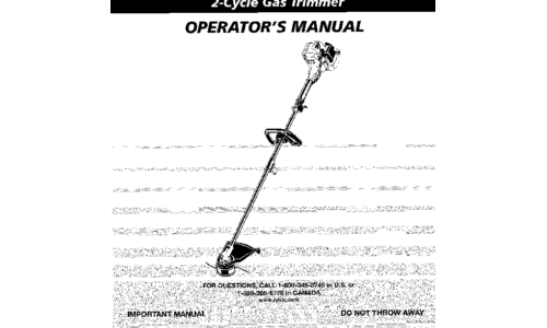 Ryobi Outdoor Trimmer User Manual