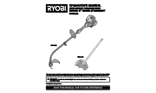 Ryobi Outdoor Trimmer RY30120 User Manual