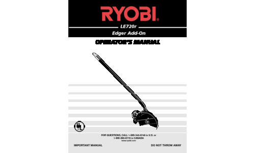 Ryobi LE720r User Manual