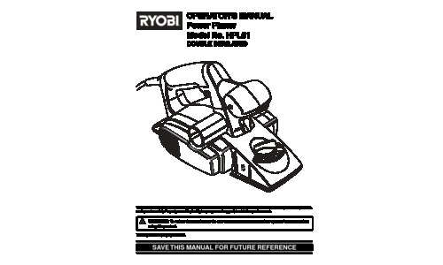 Ryobi HPL51 User Manual