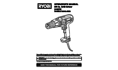 Ryobi D45CK User Manual