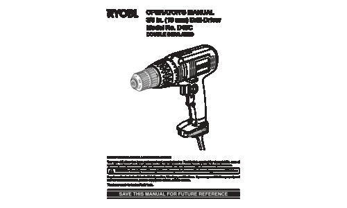 Ryobi D45C User Manual