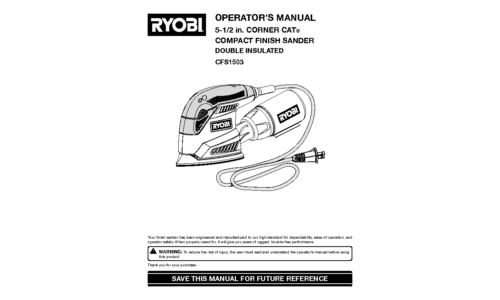 Ryobi CFS1503K User Manual