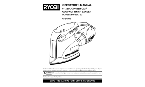 Ryobi CFS1502 User Manual