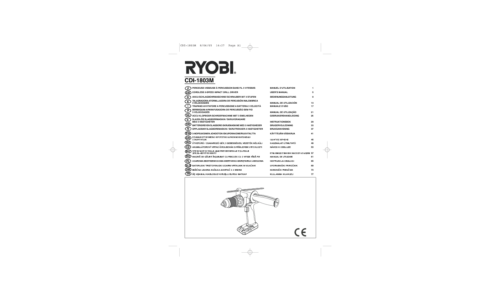 Ryobi CDI-1803M User Manual