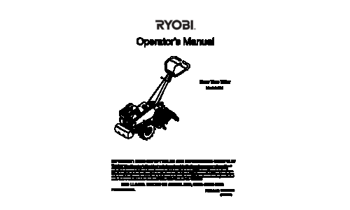 Ryobi 454 User Manual