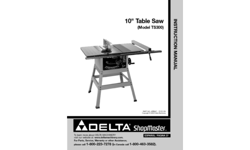 Delta TS300 User Manual