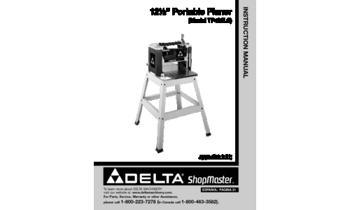 Delta TP400LS User Manual