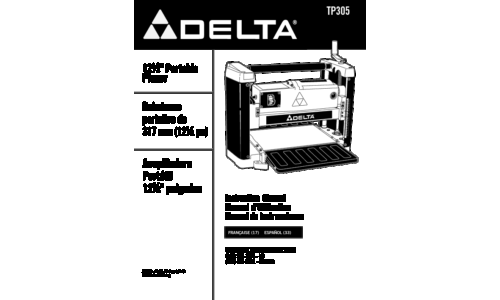 Delta TP305 User Manual