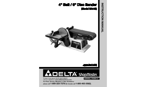 Delta SA446 User Manual