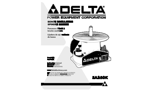 Delta SA350K User Manual