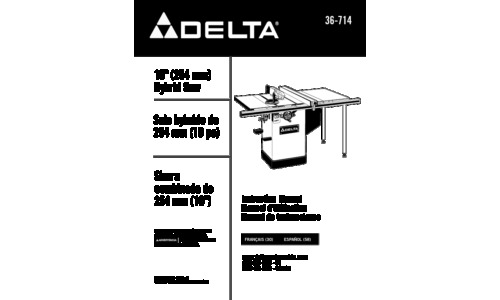 Delta N028314 User Manual