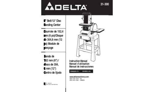 Delta Model 31-300 User Manual