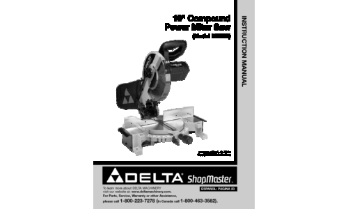 Delta MS265 User Manual