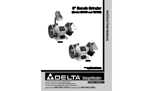 Delta GR150 Instruction manual