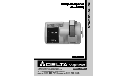 Delta GR050 Instruction manual