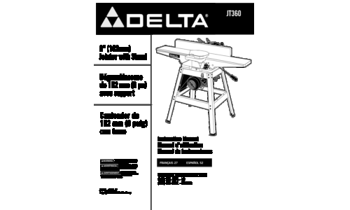 Delta Delta JT360 User Manual