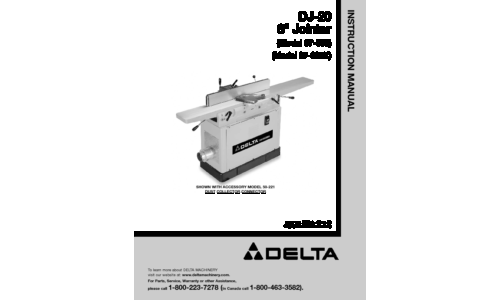 Delta DJ-15 User Manual