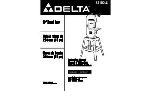 Delta BS150LS User Manual