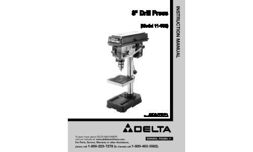 Delta 900585 User Manual