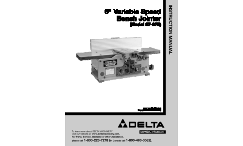 Delta 37-070 User Manual