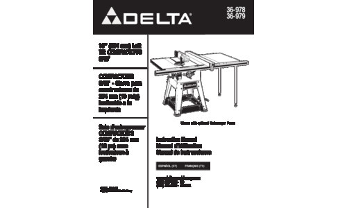 Delta 36-979 User Manual