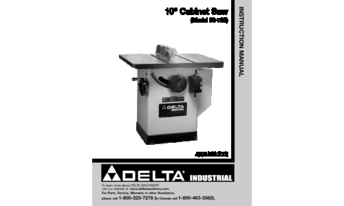 Delta 36-729 User Manual