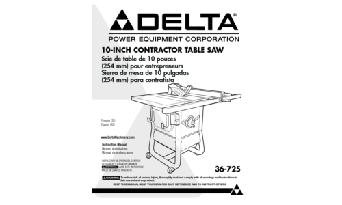 Delta 36-725 User Manual