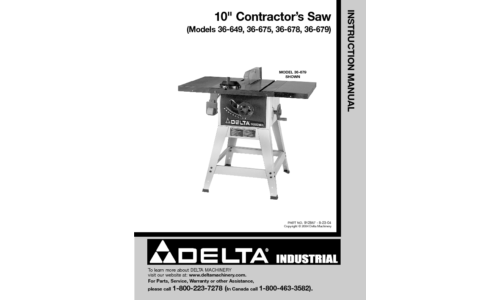 Delta 36-648 User Manual