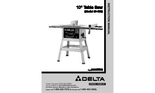 Delta 36-600 User Manual