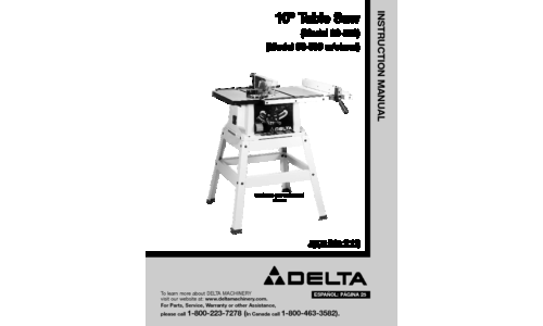 Delta 36-550 User Manual