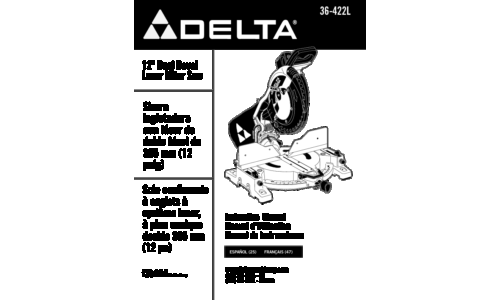 Delta 36-422L User Manual