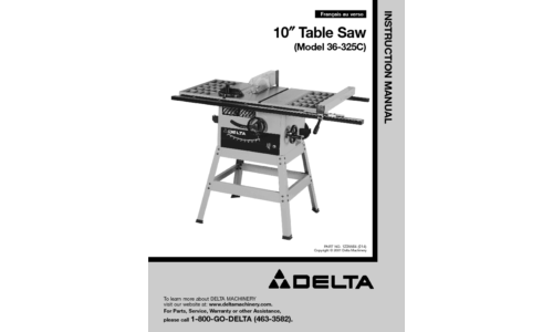 Delta 36-325C User Manual