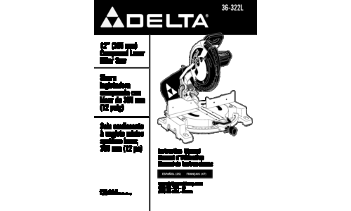 Delta 36-322L Instruction manual