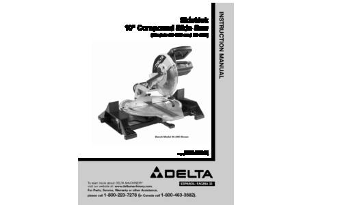 Delta 36-240 User Manual