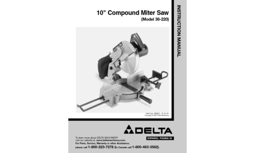 Delta 36-220 User Manual