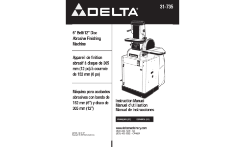 Delta 31-735 User Manual